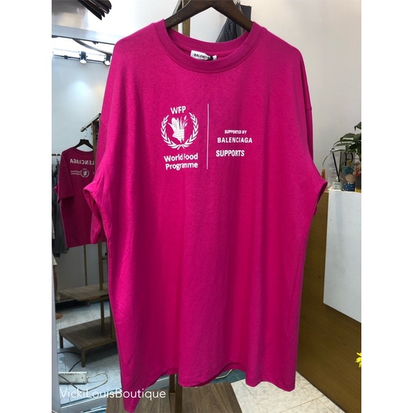 Áo phông balen WFP MEDIUM pink high quality cao cấp