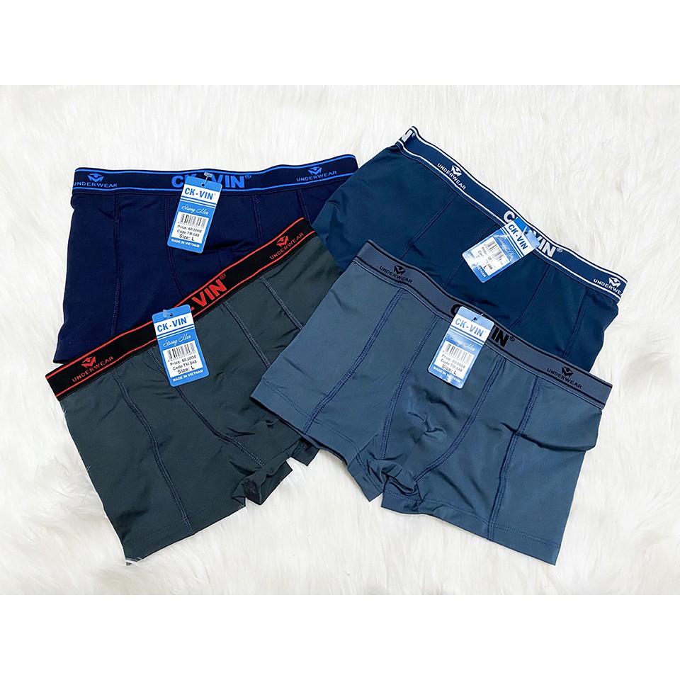 COMBO quần lót nam đùi boxer cao cấp thun lạnh 4 chiều,quần sịp quần xì đùi nam lưng to sexy đẹp co dãn siêu cá tính 048