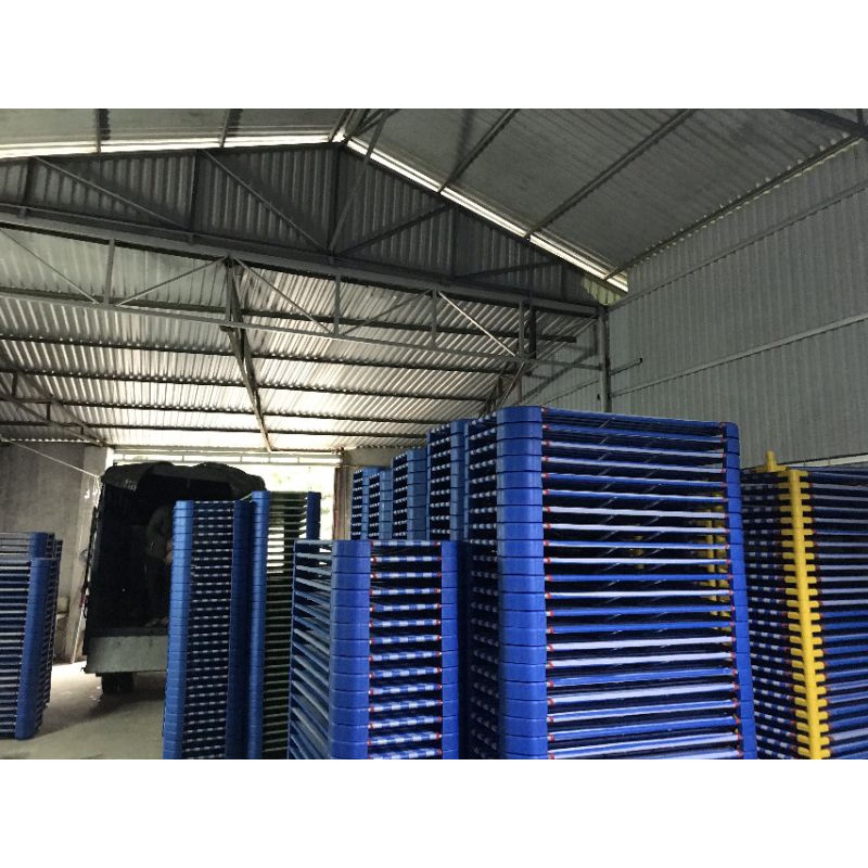 Giường lưới nằm cho các bé 2 thanh inox, lưới thoáng mát⁴