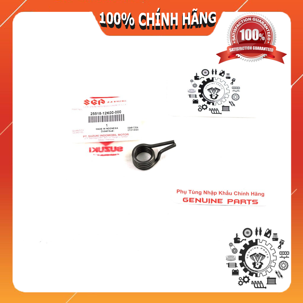 Lò xo cốt số SATRIA FI, RAIDER FI, GSX, BANDIT nhập Suzuki Indo 25518-12K00-000