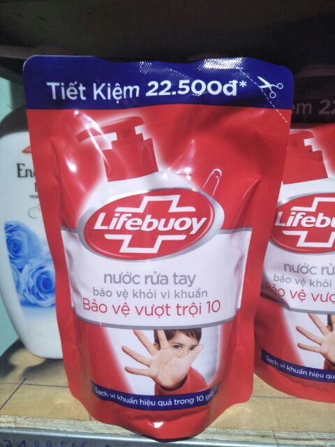 Nước  rửa  tay  Lifebuoy  👜 bảo vệ khỏi vi khuẩn 450g.