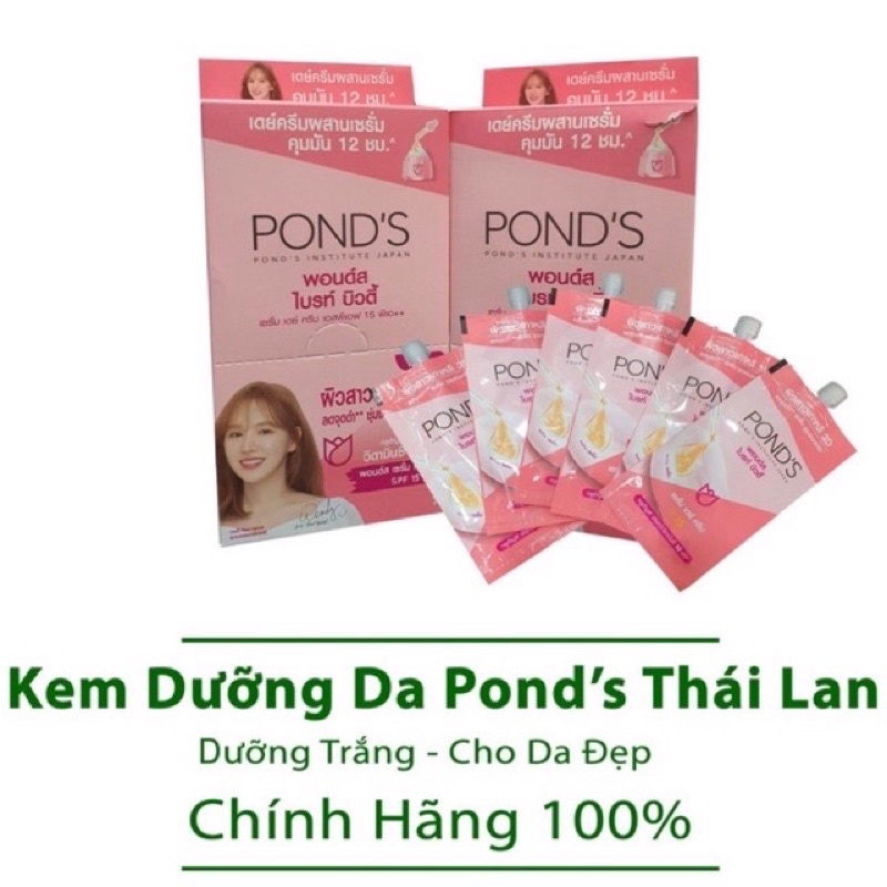 Hộp 6 Gói Kem dưỡng trắng cao cấp Pond’s nội địa Thái