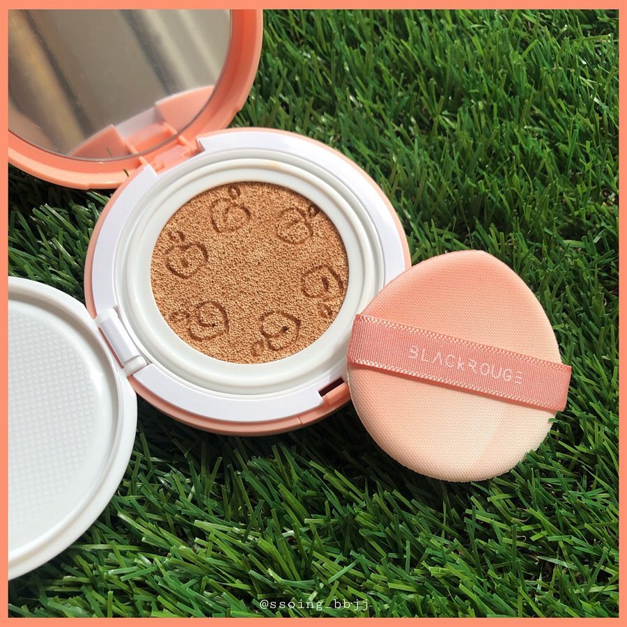 [FREESHIP] BLACK ROUGE - Phấn nền nước Đào kiềm dầu Peach Velvet Cushion BlackRouge | BigBuy360 - bigbuy360.vn