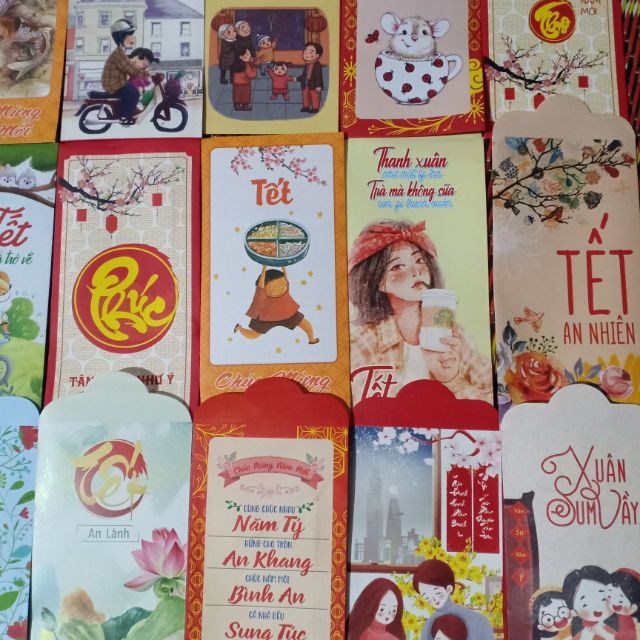 Set 10 Phong Bao Lì Xì Tết 2024