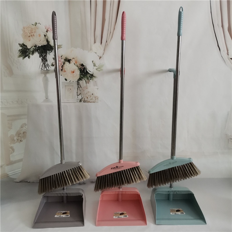 Bộ chổi kèm đồ hốt rác thông minh 2 trong 1 có răng cưa loại bỏ tóc và chất bẩn rễ ràng