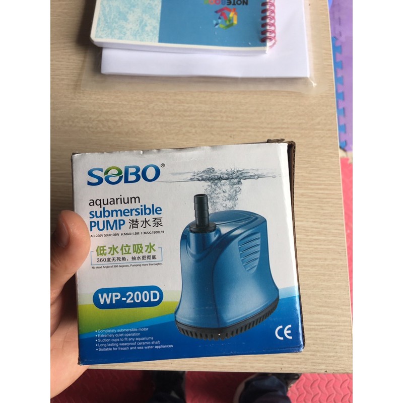 Máy bơm hút đáy 360 độ SOBO WP-200D(bơm chìm)cho bể thuỷ  sinh