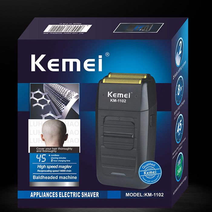 Máy cạo râu khô công suất 3w kemei KM1102