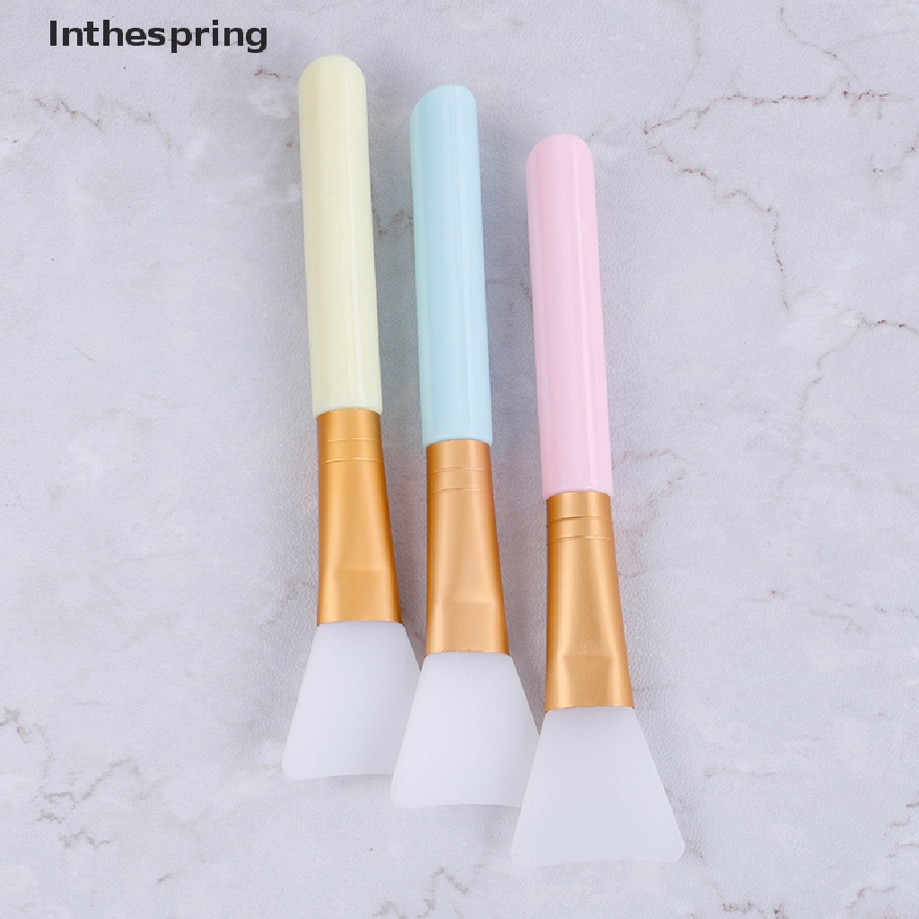 (Hàng Mới Về) Cọ Quét Mặt Nạ Chăm Sóc Da Đầu Phẳng Bằng Silicone