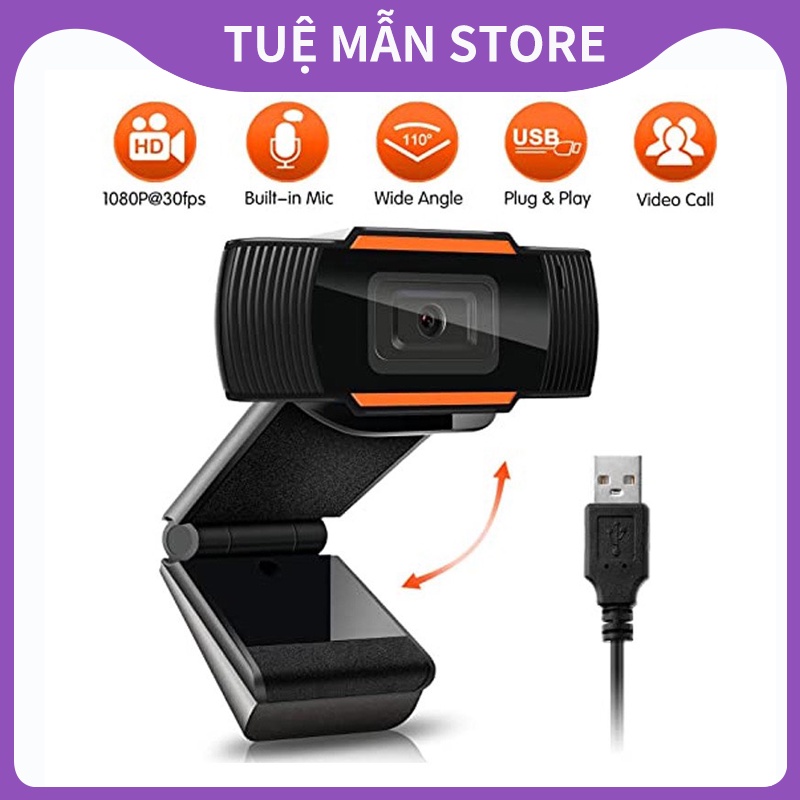 webcam camera máy tính để bàn,gắn ngoài cho laptop, máy tính, pc,máy cây có tích hợp mic hỗ trợ livestram full hd