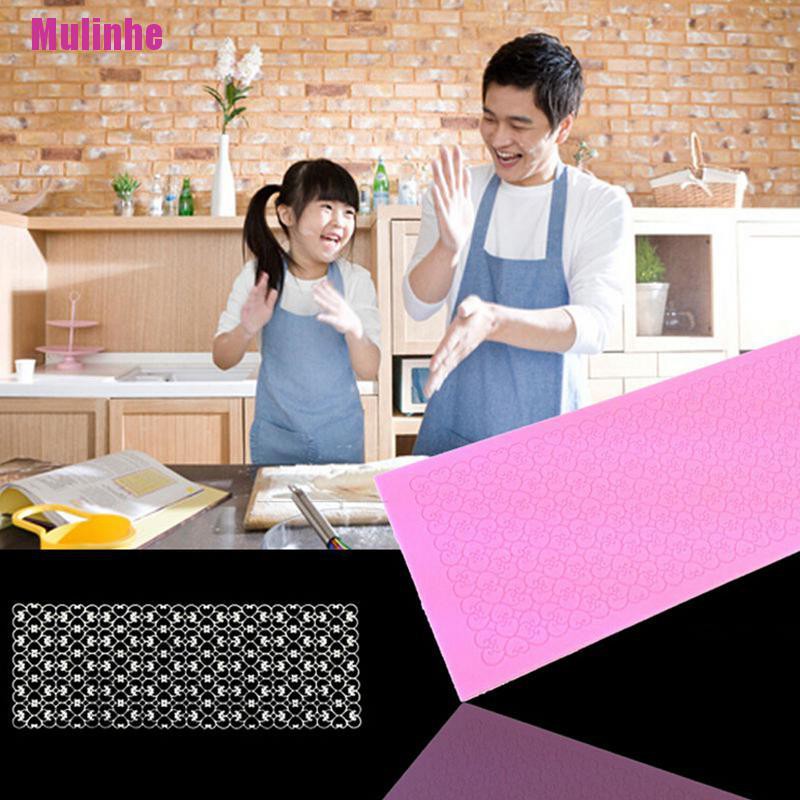 Khuôn Silicone Tạo Hình Ren Fondant Trang Trí Bánh Kem Tiện Dụng