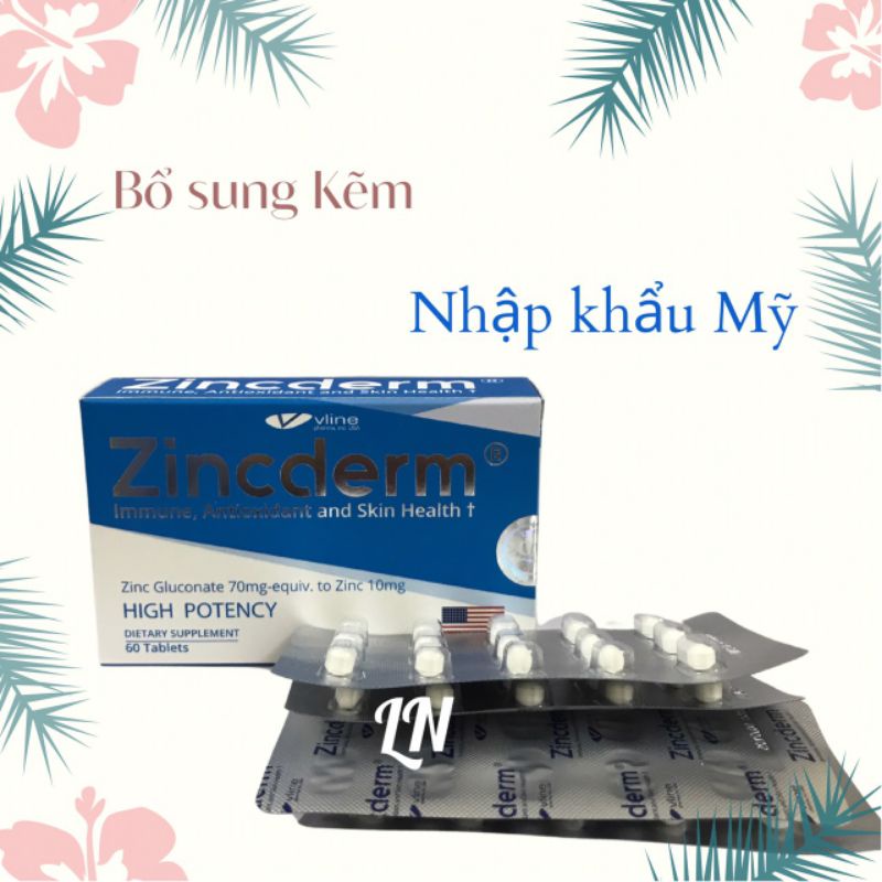 ZinCderm _ Hỗ trợ làm đẹp da, tóc