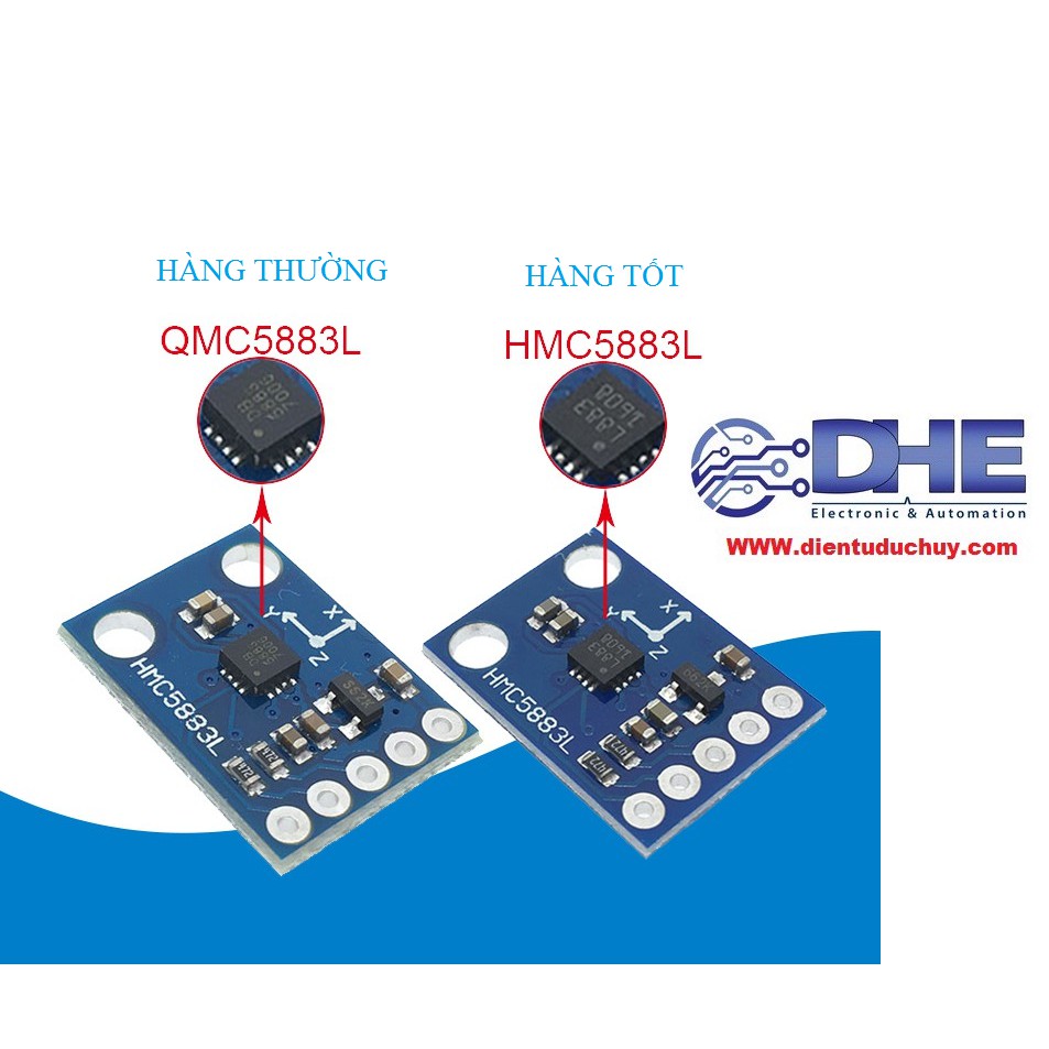 MODULE HMC5883L GY-273 CẢM BIẾN LA BÀN SỐ - CHIP L883, KHÔNG PHẢI CHIP DA5883, HÀNG TEST SẴN, YÊN TÂM SỬ DỤNG