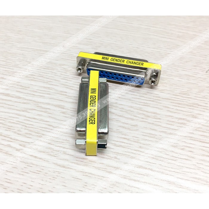 Đầu nối COM DB25 Female to Female  mini gender changer chuyền đổi đầu DB25 Đực ra Cái, Nối Cáp COM