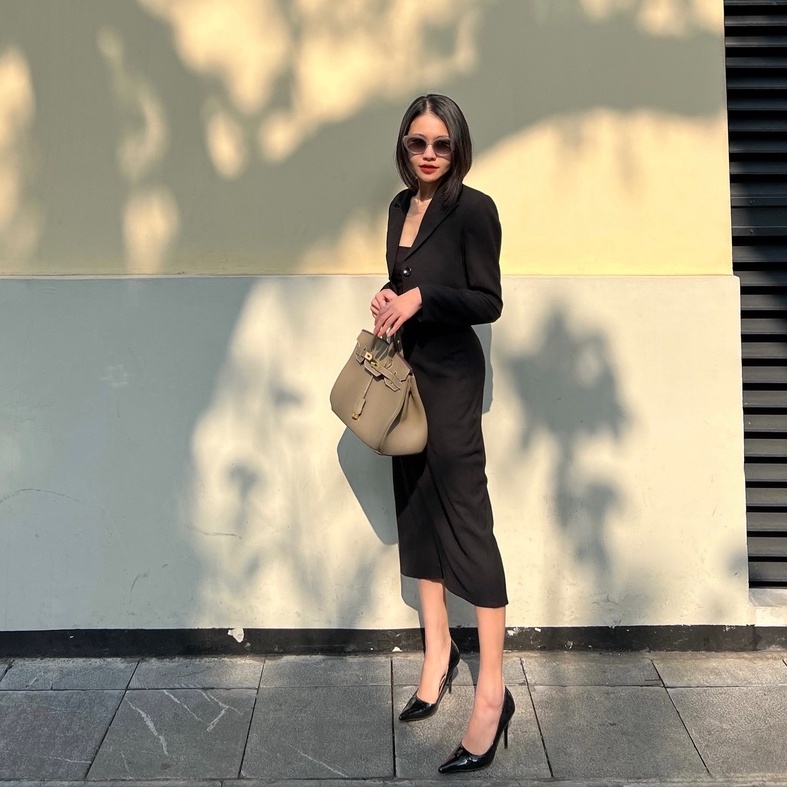 Chân váy dài xẻ sau caro, trơn từ Xs đến L, LILY skirt  (T-Ju thiết kế).
