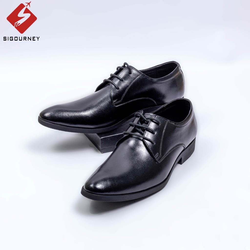 Giày Tây Nam Công Sở, Giày Tây Nam Dây Buộc Da Thật, Thiết Kế Lịch Lãm, Cao Cấp Sang Trọng SIG-04
