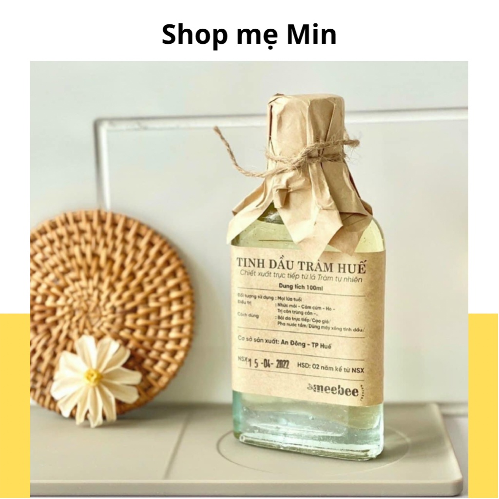 ￼Tinh Dầu Tràm Huế MeeBee Nguyên Chất 100ml / 80ml/ 30ml - Tinh dầu tràm giúp giữ ấm, xông phòng hiệu quả cho mẹ và bé