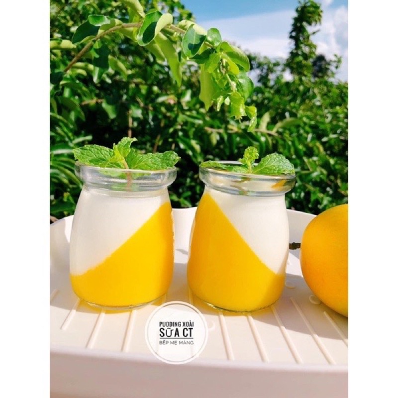 Hũ thuỷ tinh làm pudding ,sữa chua,làm bánh flan cho bé 100ml