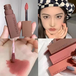 Son kem bùn HERORANGE mới vỏ vuông lì tone lạnh nâu tây đỏ đất lâu trôi R255