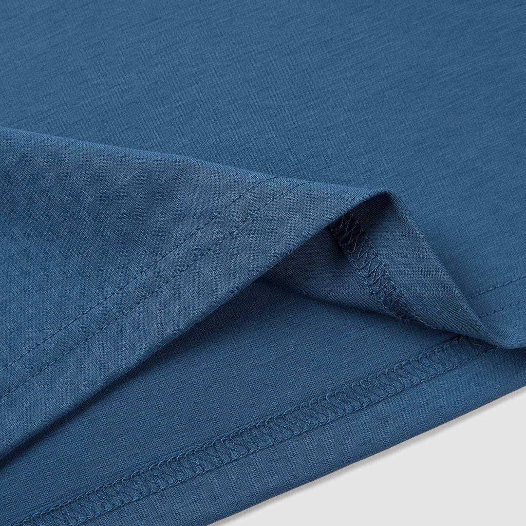 HLA - Áo thun nam ngắn tay vải mịn đàn hồi tốt Elastic simple short-sleeved T-shirt