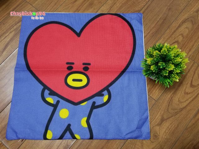 [FREESHIP] Vỏ gối ôm BT21 size 45x45cm