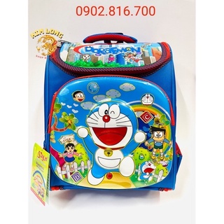 Ba lô - cặp học sinh siêu nhẹ chống gù lưng cho bé trai cấp 1 hình DOREMON nổi VSTYLE - HUDUY
