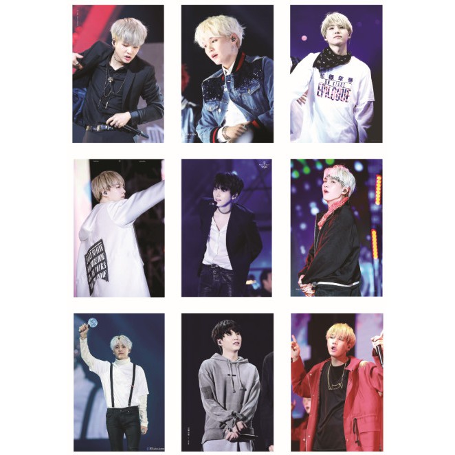 Lomo card ảnh thành viên BTS SUGA on stage Full 54 ảnh