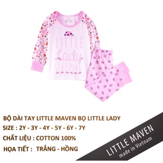 Bộ bé gái Little Maven made in vn