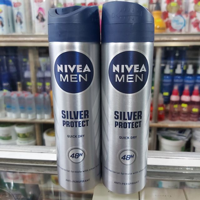 Xịt ngăn mùi Nivea Men silver protect kháng khuẩn 150ml