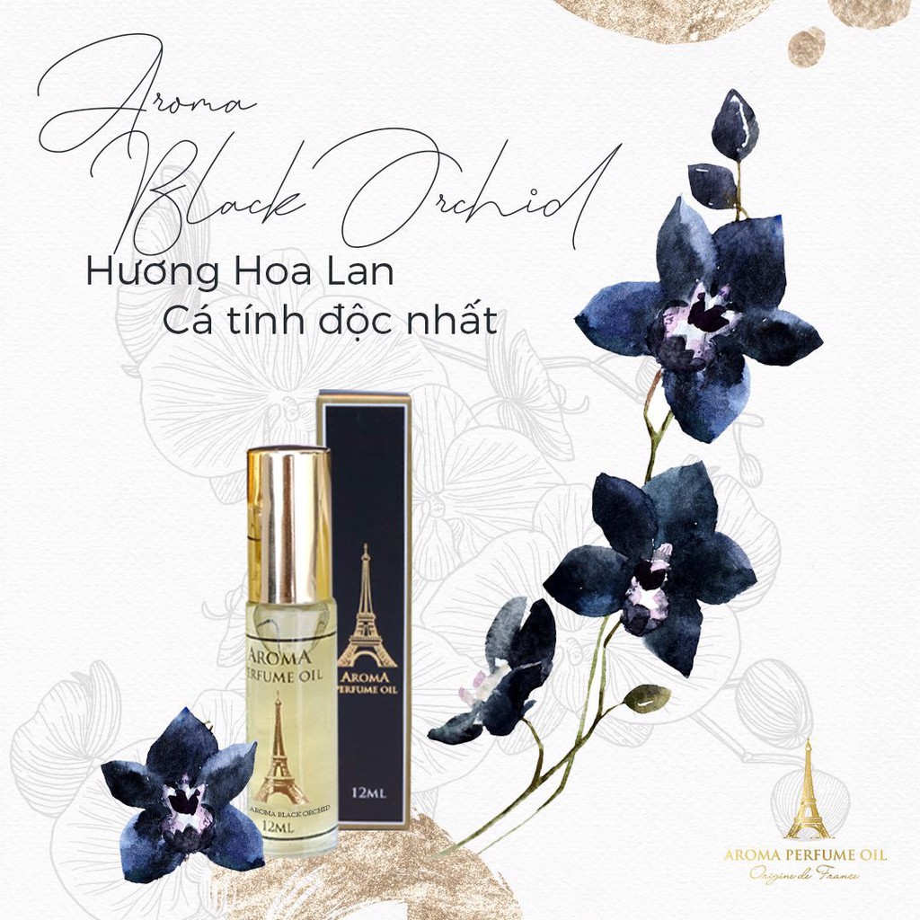 Nước Hoa Nữ, Tinh Dầu Nước Hoa Tom Ford Black Orchid 12ml - Lưu Hương Lên Đến 18h