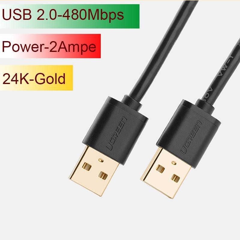 Cáp 2 Đầu USB 2.0 Dài 0.5M UGREEN 10308 - Hàng Chính Hãng