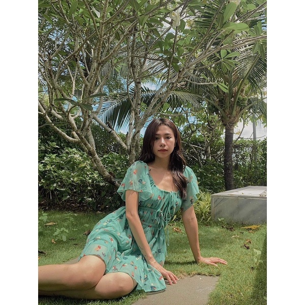 LEMONCHICVN - Đầm chân bèo xoè thun ngực thun eo - D175