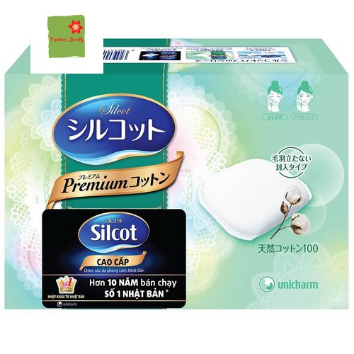 [Mã giảm giá sỉ mỹ phẩm chính hãng] Bông Tẩy Trang Cao Cấp Silcot Soft Touch Premium Cotton 66 Miếng