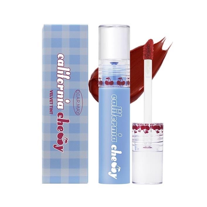 Combo Son kem lì Dearmay California Cherry Velvet Tint 4.4g + Son thỏi lì Dearmay Breeze Matte Lip 3.6g