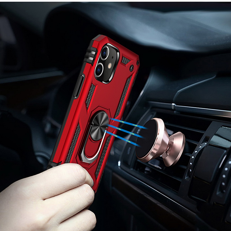 Ốp Điện Thoại Kiểu Giáp Chống Sốc Kèm Giá Đỡ Nhẫn Cho iPhone 14 13 12 11 Pro MAX X XR XS MAX 8 7 + SE 2020
