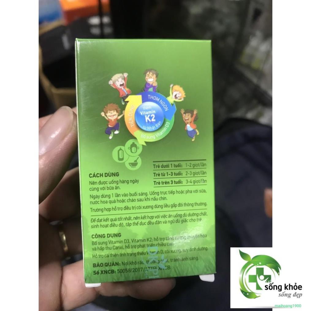 EMKAO plus vitamin d3 kết hợp k2 - Giúp bé phát triển hệ xương, răng, giảm quấy khóc đêm ở trẻ, phát triển chiều cao