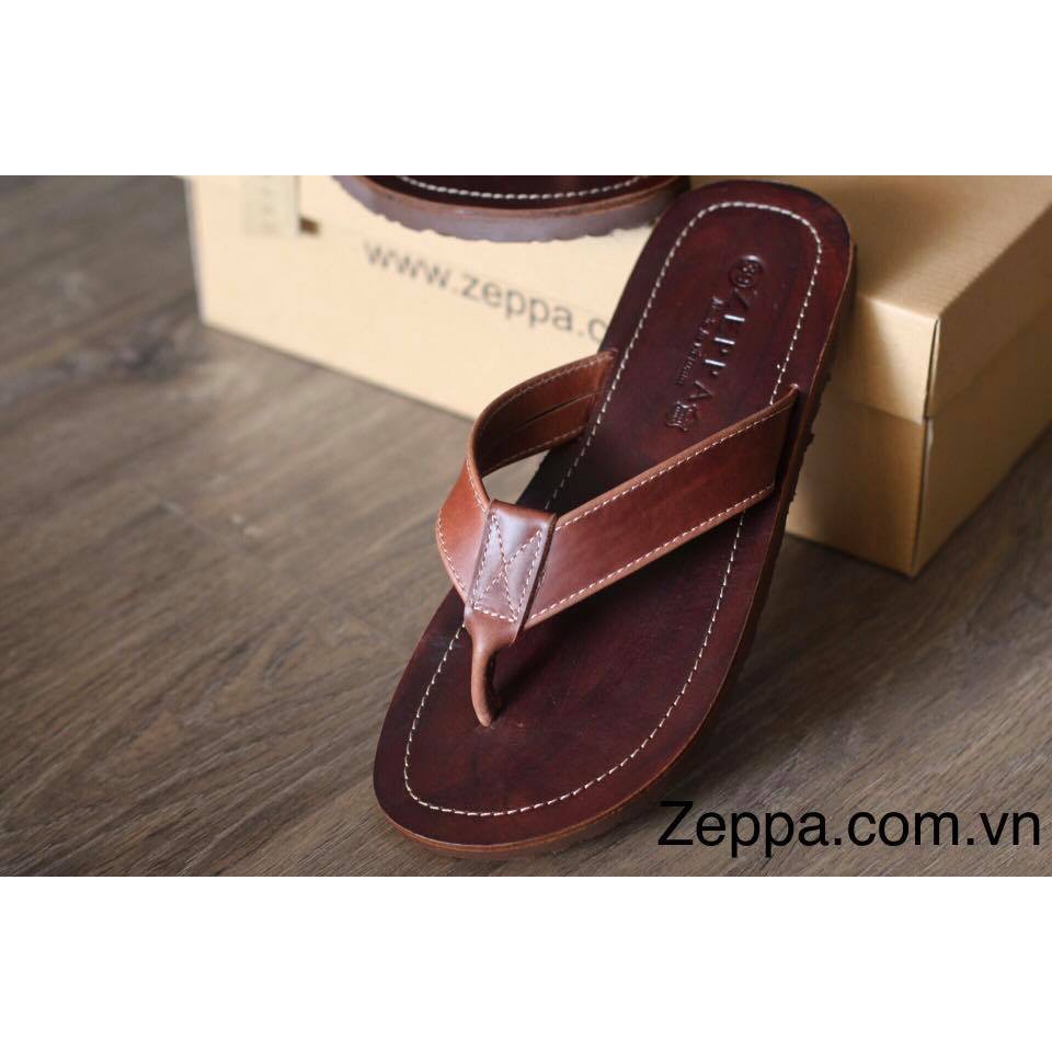 ZEPPA - Dép Kẹp Nam Da Bò (size 38-45)