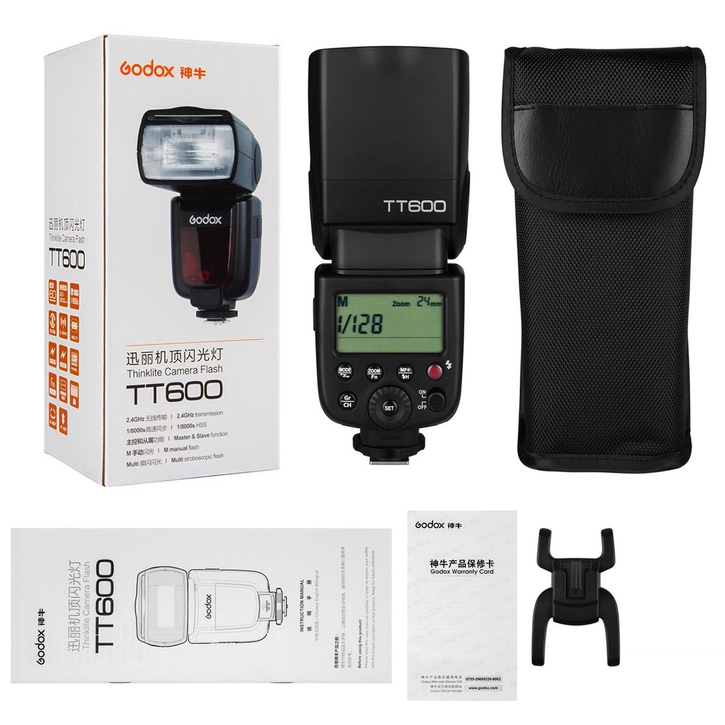 Đèn Flash Godox TT600 dùng cho Canon/ Nikon/ Sony/x Fujifilm/ Panasonic