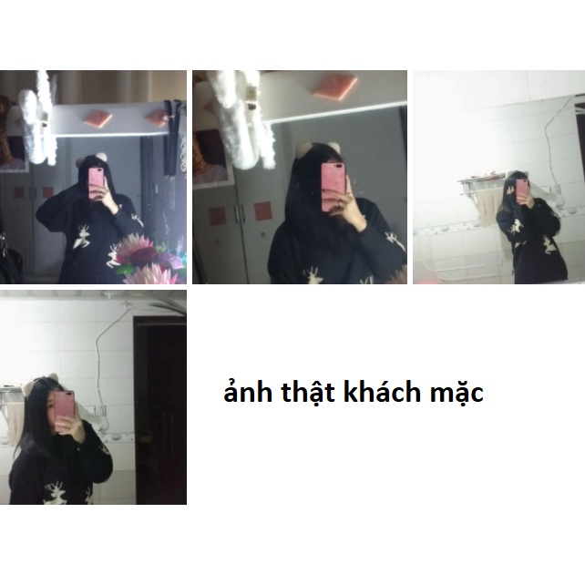 【Keroro】Áo len dài tay in hình chú tuần lộc nam nữm ặc đều xinhh | BigBuy360 - bigbuy360.vn