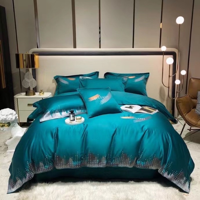 BỘ CHĂN GA LUXURY LỤA DỆT SỢI 140s MÙA XUân - Hè cao cấp nhất 2022
