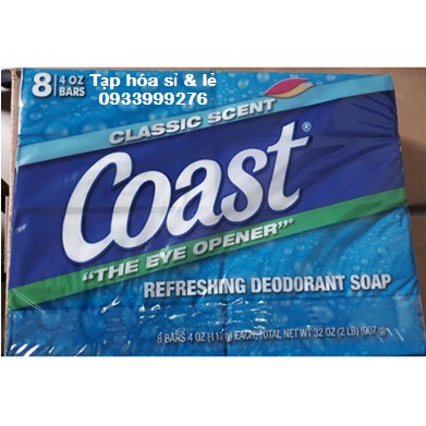 Xà Bông Cục Coast Mỹ lốc 8 cục ( 113gr/ 1 cục )