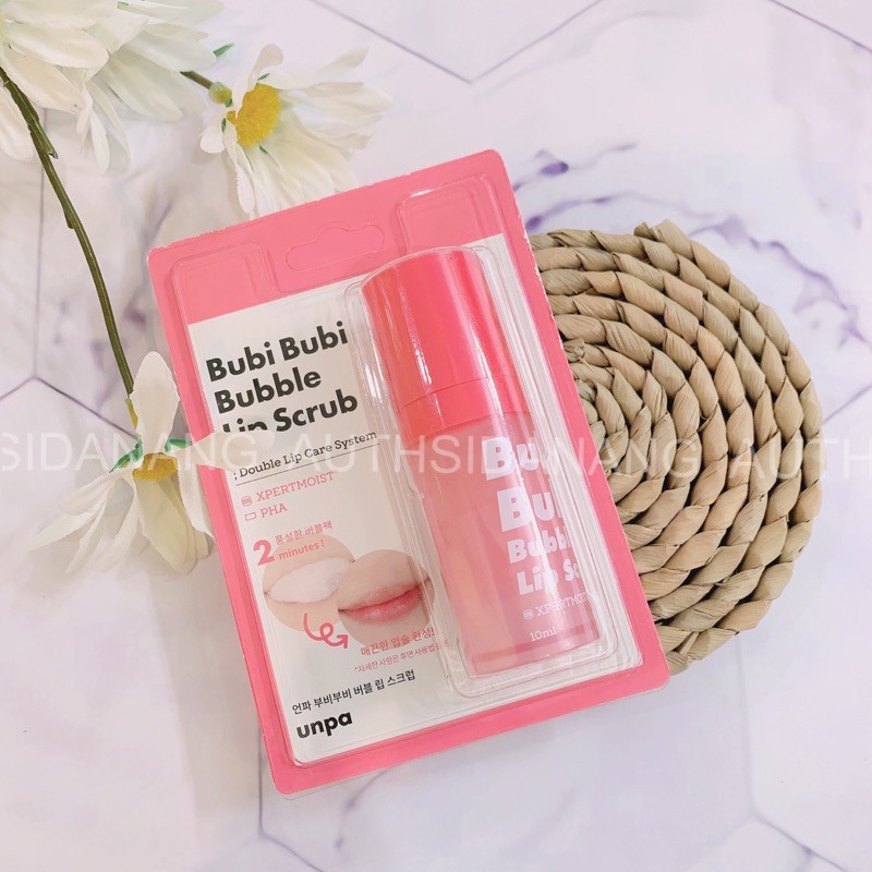 Tẩy Tế Bào Chết Môi Sủi Bọt Bubi Bubi Lip By Unpa 12ml