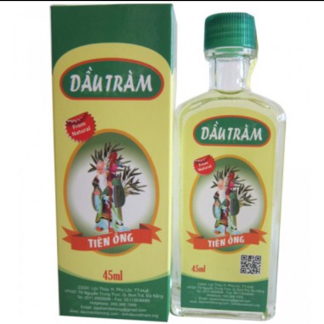 Dầu tràm tiên ông lọ 45ml- sản phẩm bỏ túi cho mẹ và bé