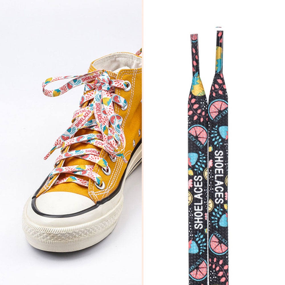 1 Cặp Dây Giày Thể Thao Unisex Dạng Dẹt Co Giãn 80/100/120CM