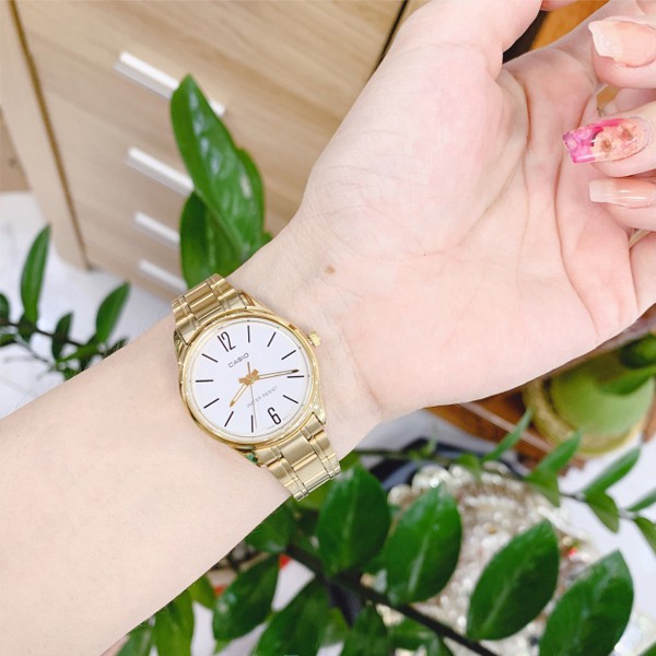 Đồng hồ nữ dây kim loại Casio Standard chính hãng Anh Khuê LTP-V005G-7BUDF