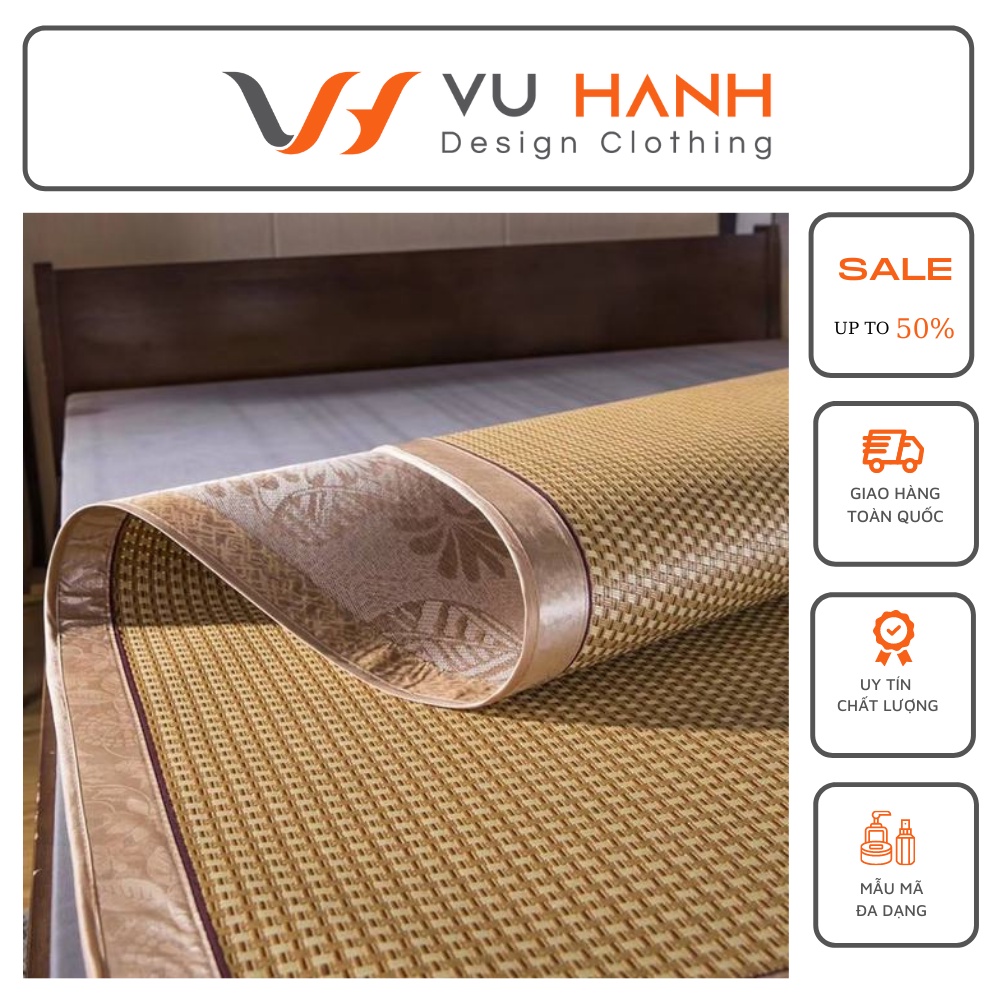 Chiếu mây lụa điều hòa tặng kèm 2 vỏ gối | Shop Vũ Hạnh