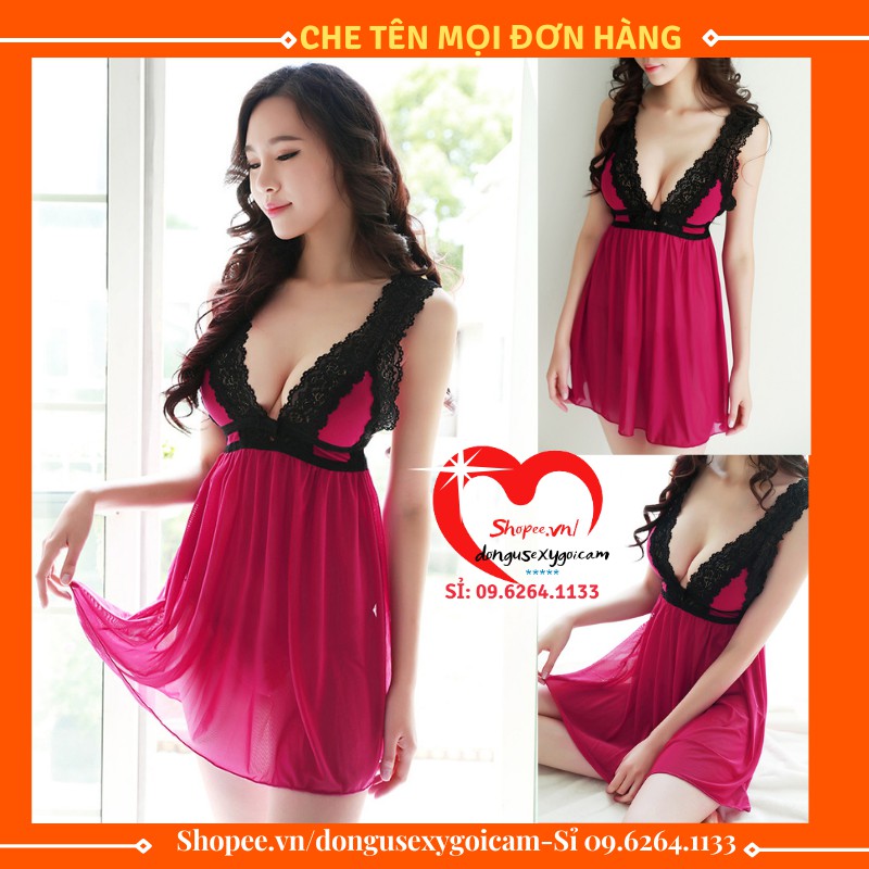 Váy Đầm Ngủ Sexy 2 Dây Bigsize Gợi Cảm Xuyên Thấu Nhiều Màu Dành Cho Người Mập, Béo Giá Rẻ - Phối Ren Voan Lụa Hoa Bện | BigBuy360 - bigbuy360.vn