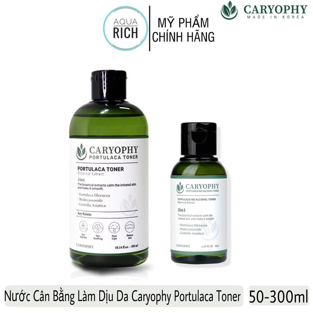 Nước Cân Bằng Làm Dịu Da Caryophy Portulaca Toner - 300ml