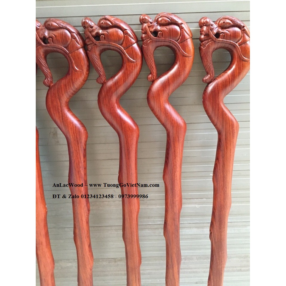Gậy Ba Toong - Gậy Rồng Gỗ Cẩm Hồng - Giá 650,000 đ/gậy