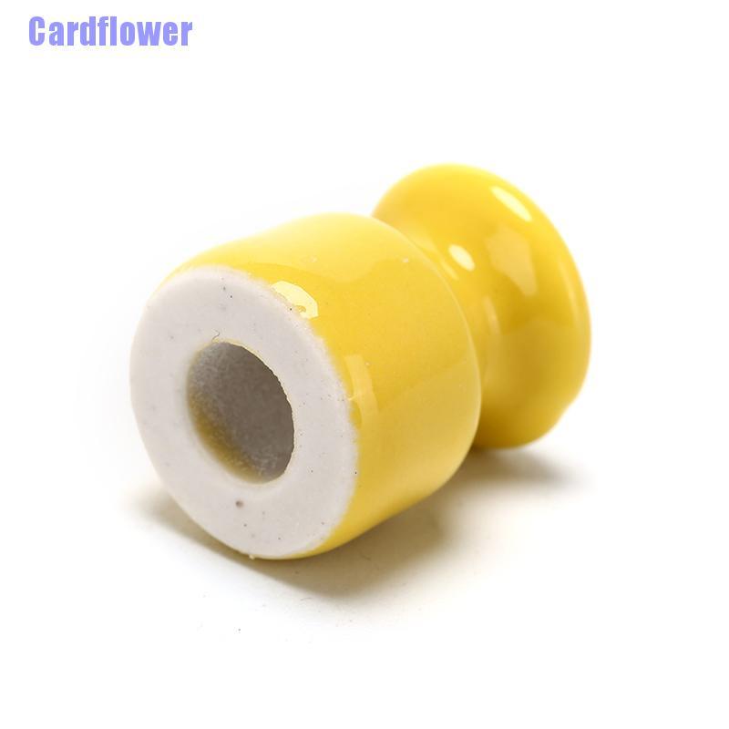 Cardflower  5Pcs/lot Porcelain Insulator for Wall Wiring Ceramic Insulators