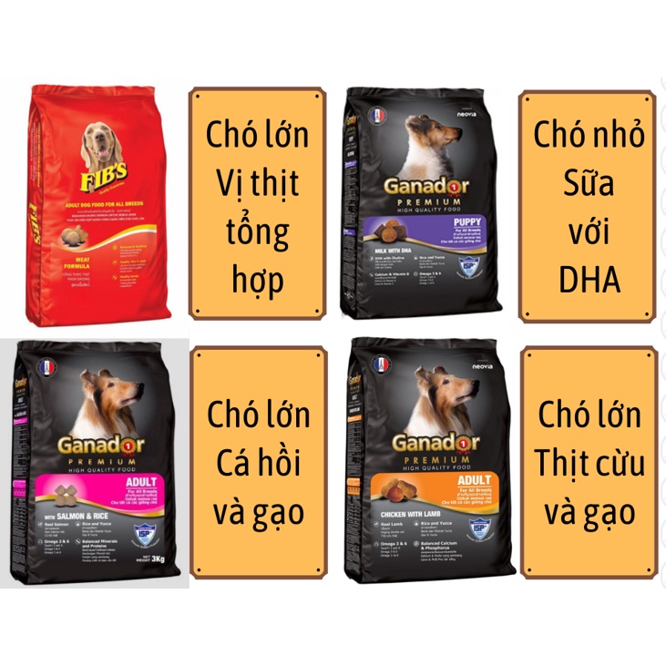 Ganador FIB thức ăn chó - hạt chó mọi lứa tuổi adult puppy gói 400g